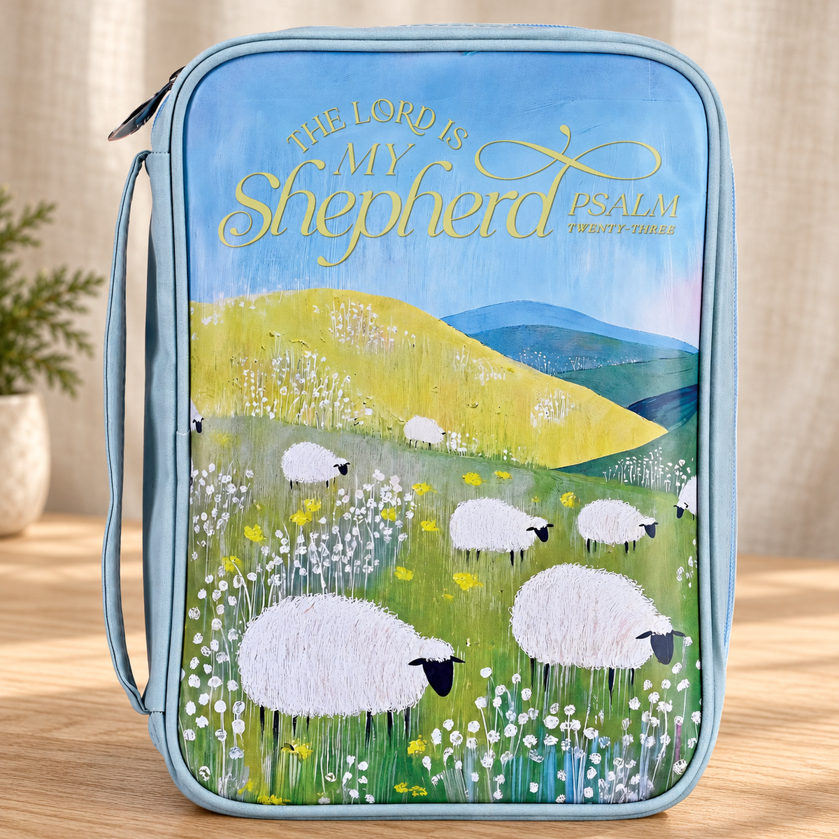 Bible Cover: The Lord Is My Shepherd Print — Large — Psalm & Cedar editorial product image