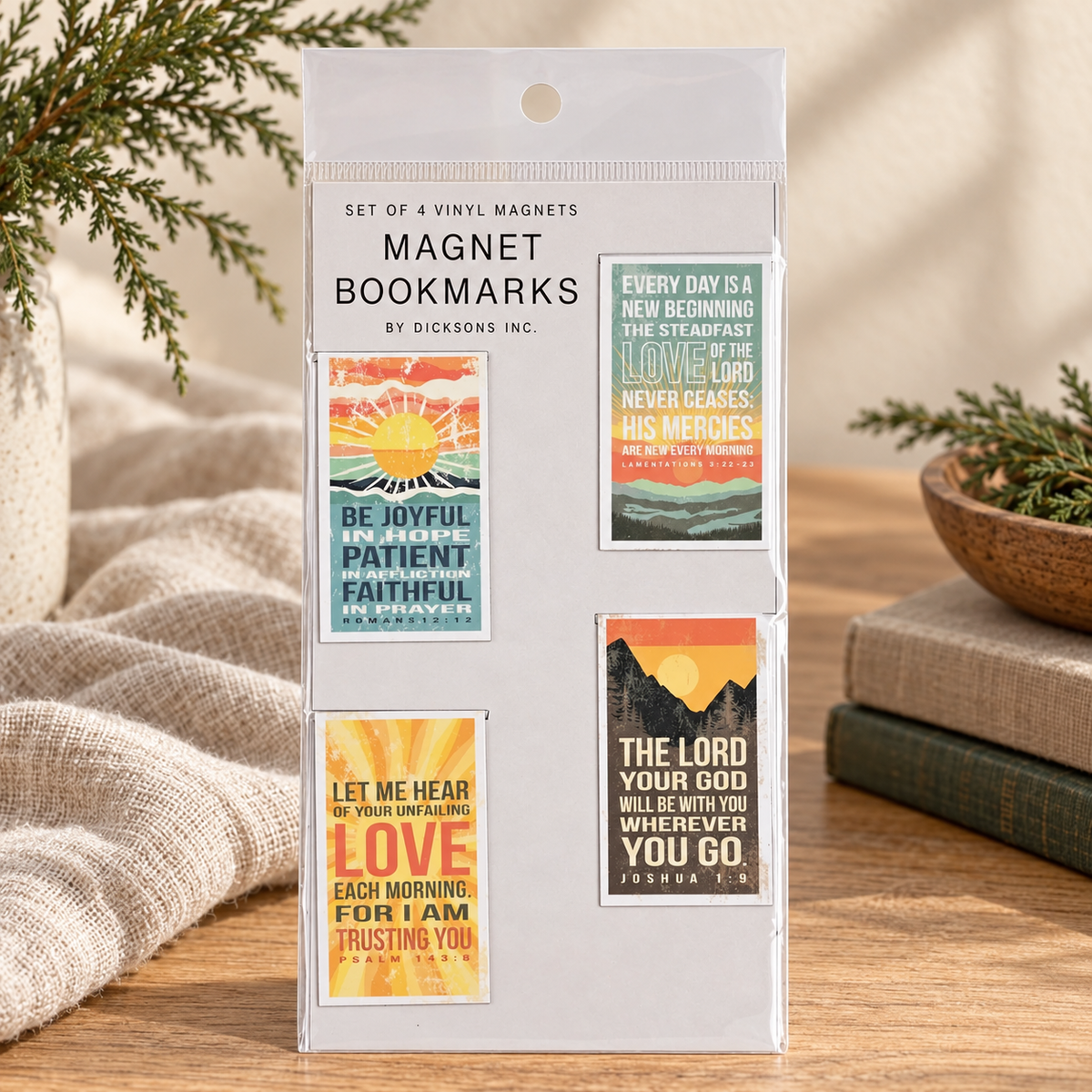 Magnet-Bookmark 4 Pc Scriptures Scenic — Psalm & Cedar editorial product image