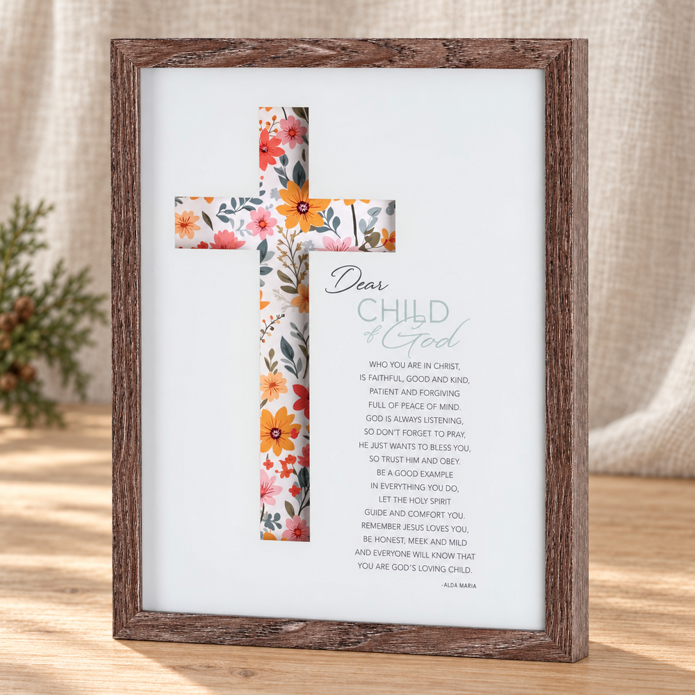 Framed Wall Art Child Of God Girl — Psalm & Cedar editorial product image