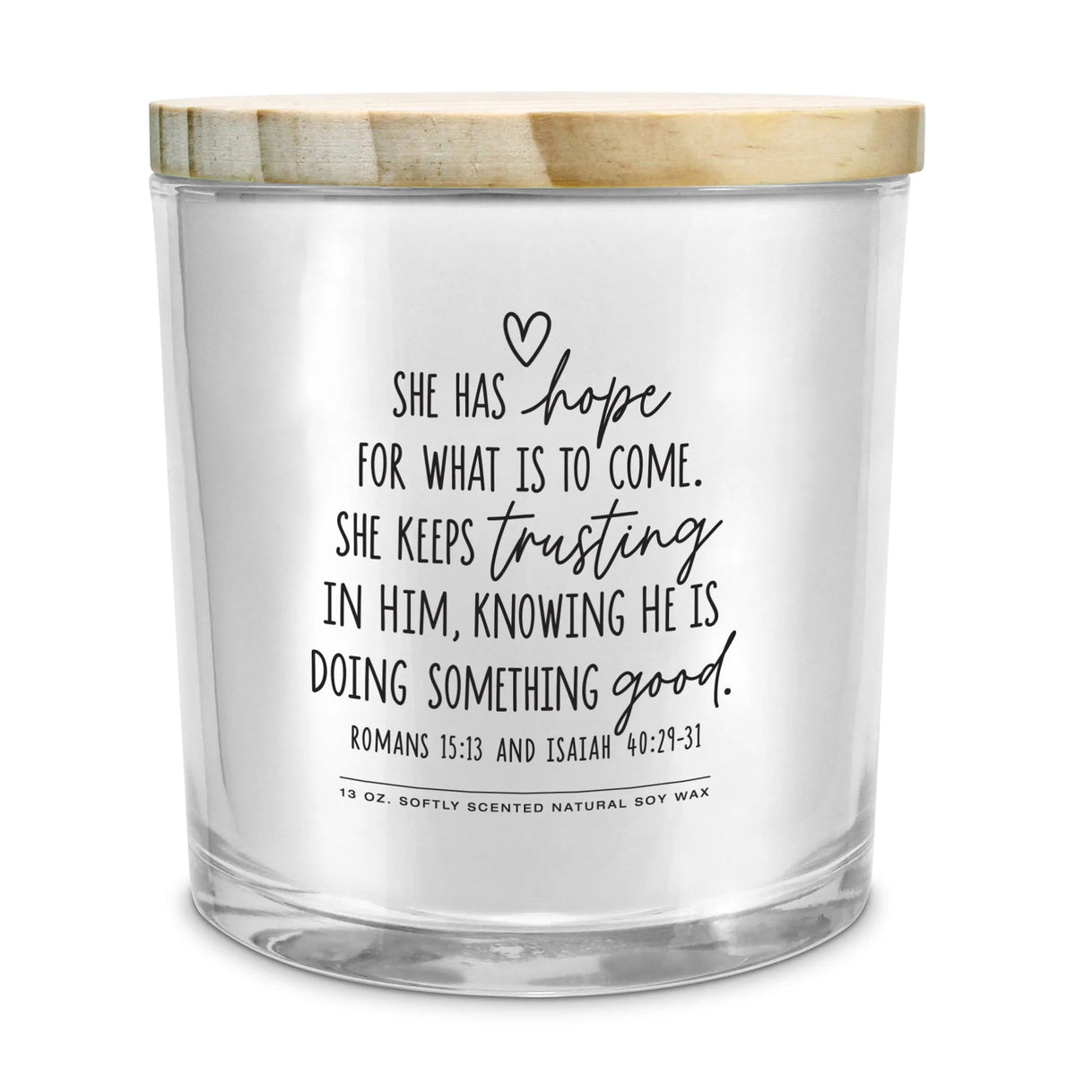 Candle: She Has Hope, She Is Trusting — supplier product image