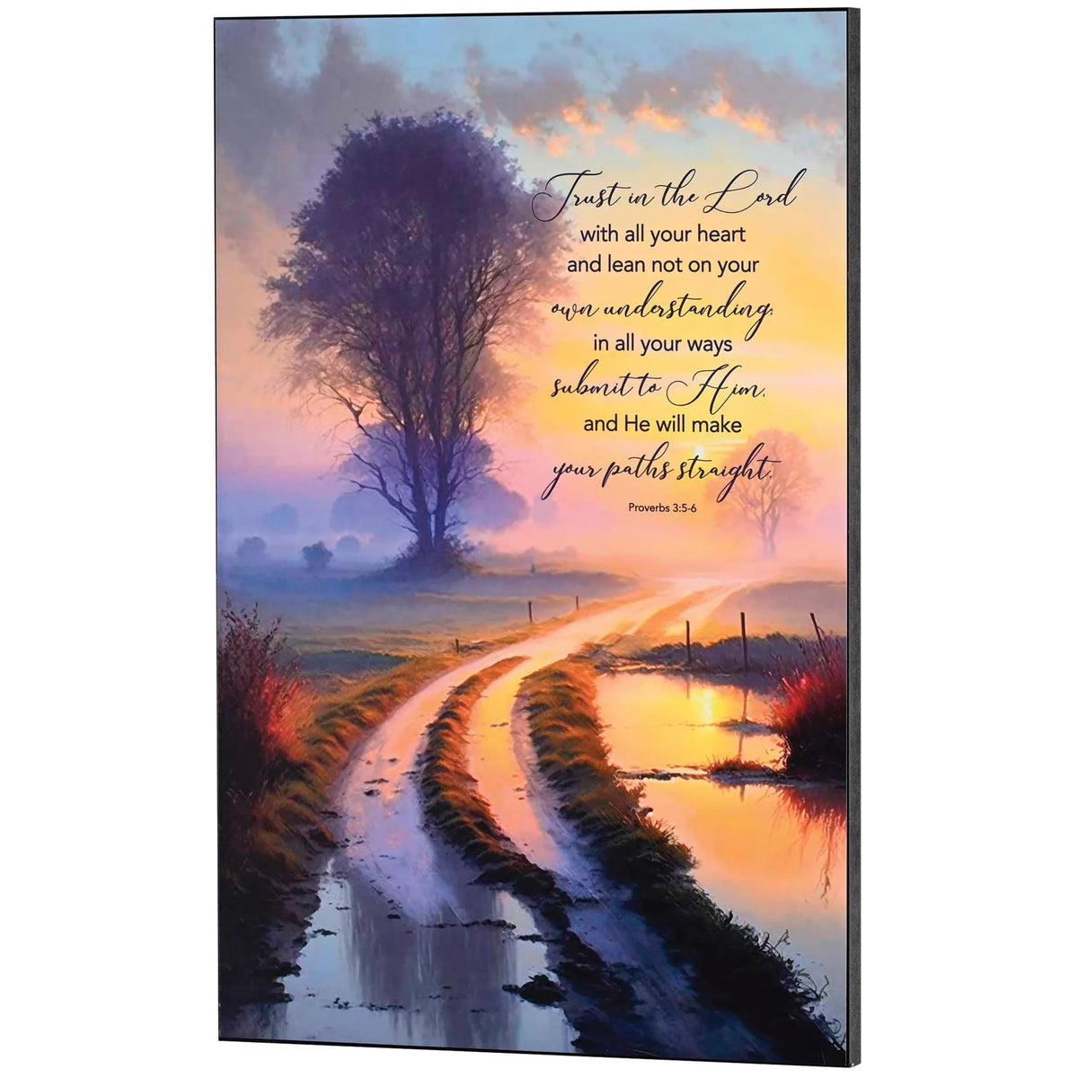 Trust in the Lord — Proverbs 3:5–6 wall plaque