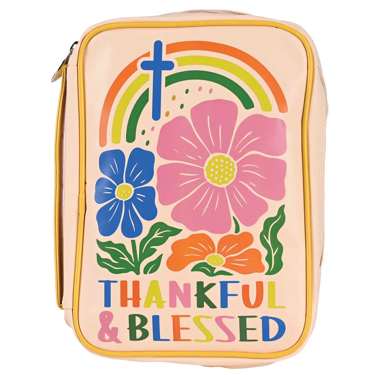 Bible Cover: Thankful & Blessed Floral — Large — supplier product image