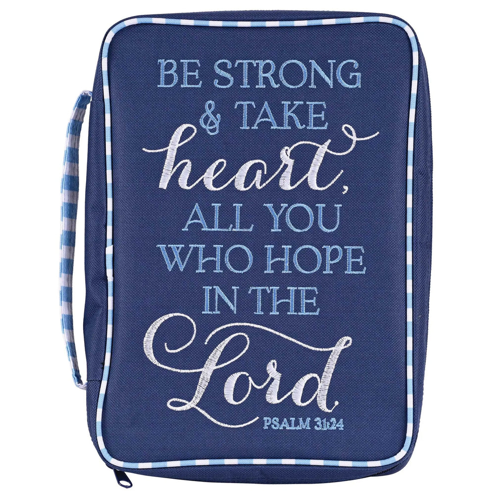 Bible Cover: Be Strong, Take Heart Print — Large — supplier product image