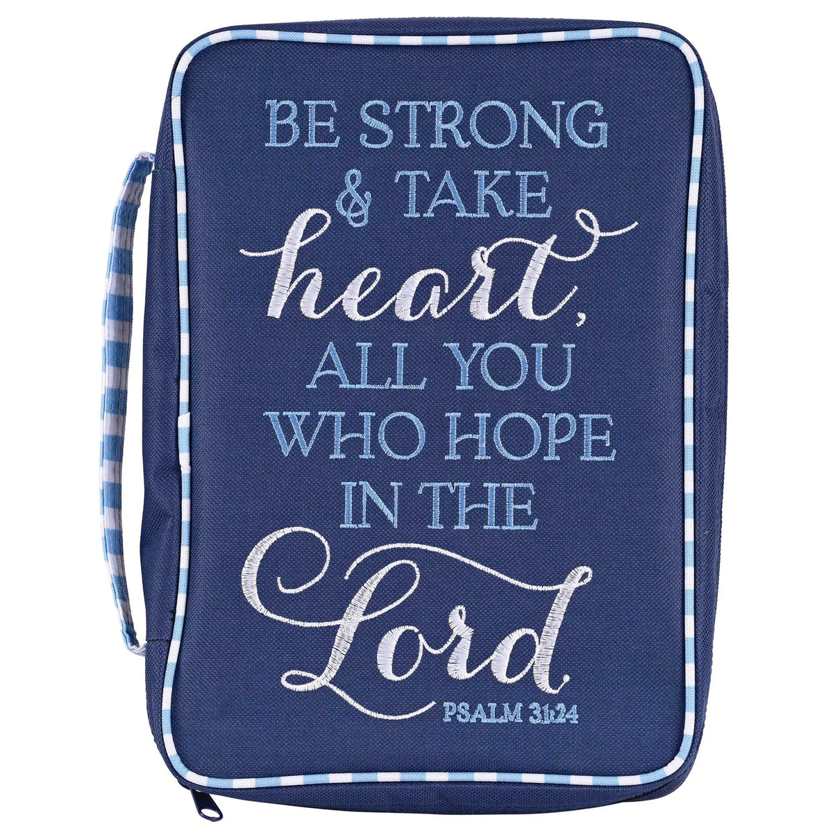 Bible Cover: Be Strong, Take Heart Print — Large — supplier product image