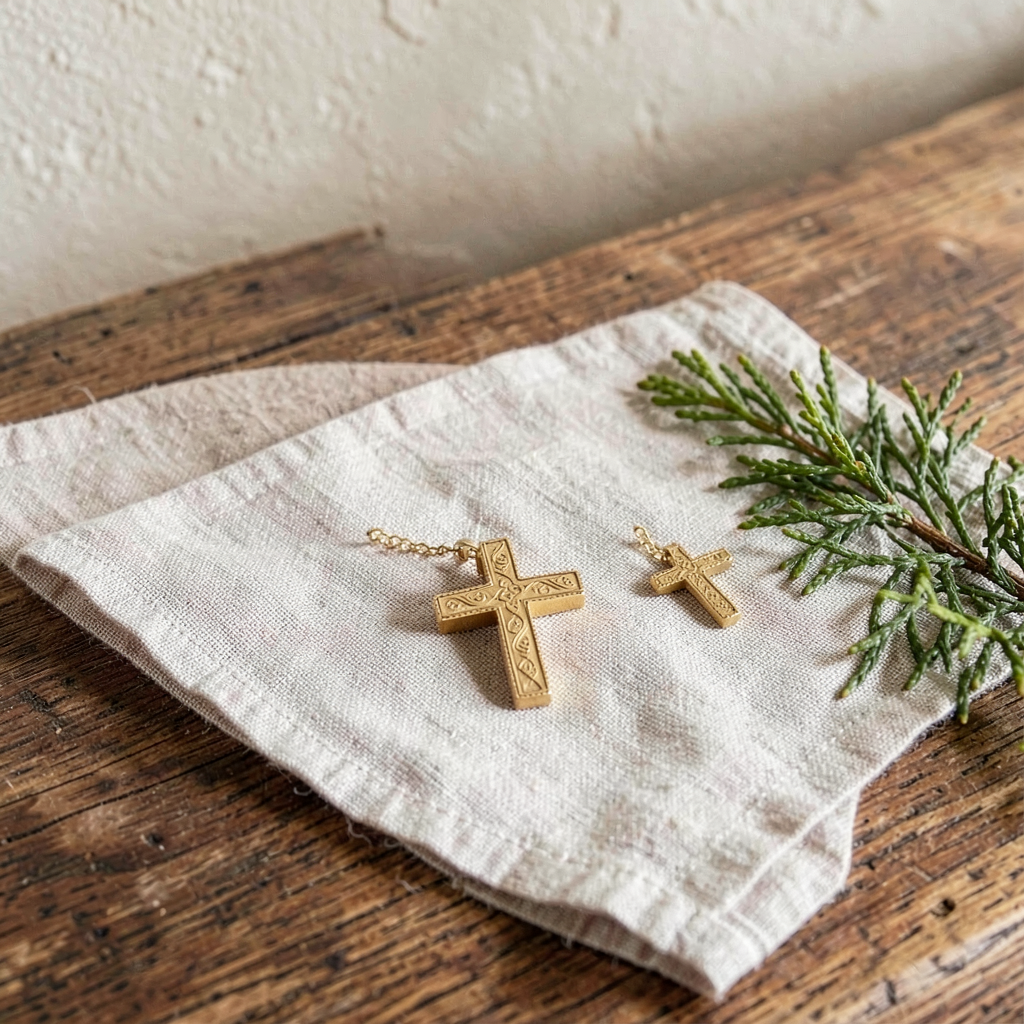 Necklace Man Of Faith Swirl Cross 24L — P&C Studio 027929e6-6b3e-41d1-ae50-ef5cf5a30514 — 3/3