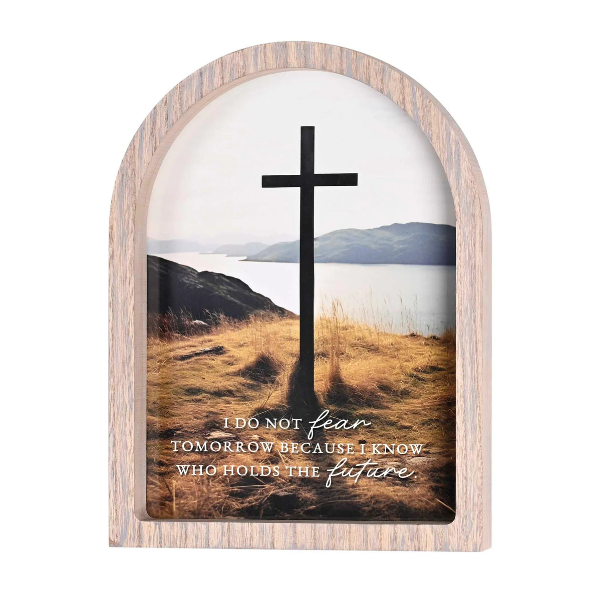Framed Wall Art: I Do Not Fear Tomorrow — Gray, 11 × 15 Inches — supplier product image