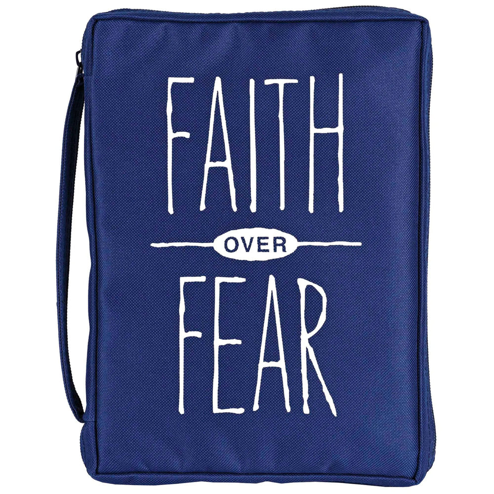 Bible Cover: Faith Over Fear — Navy — supplier product image