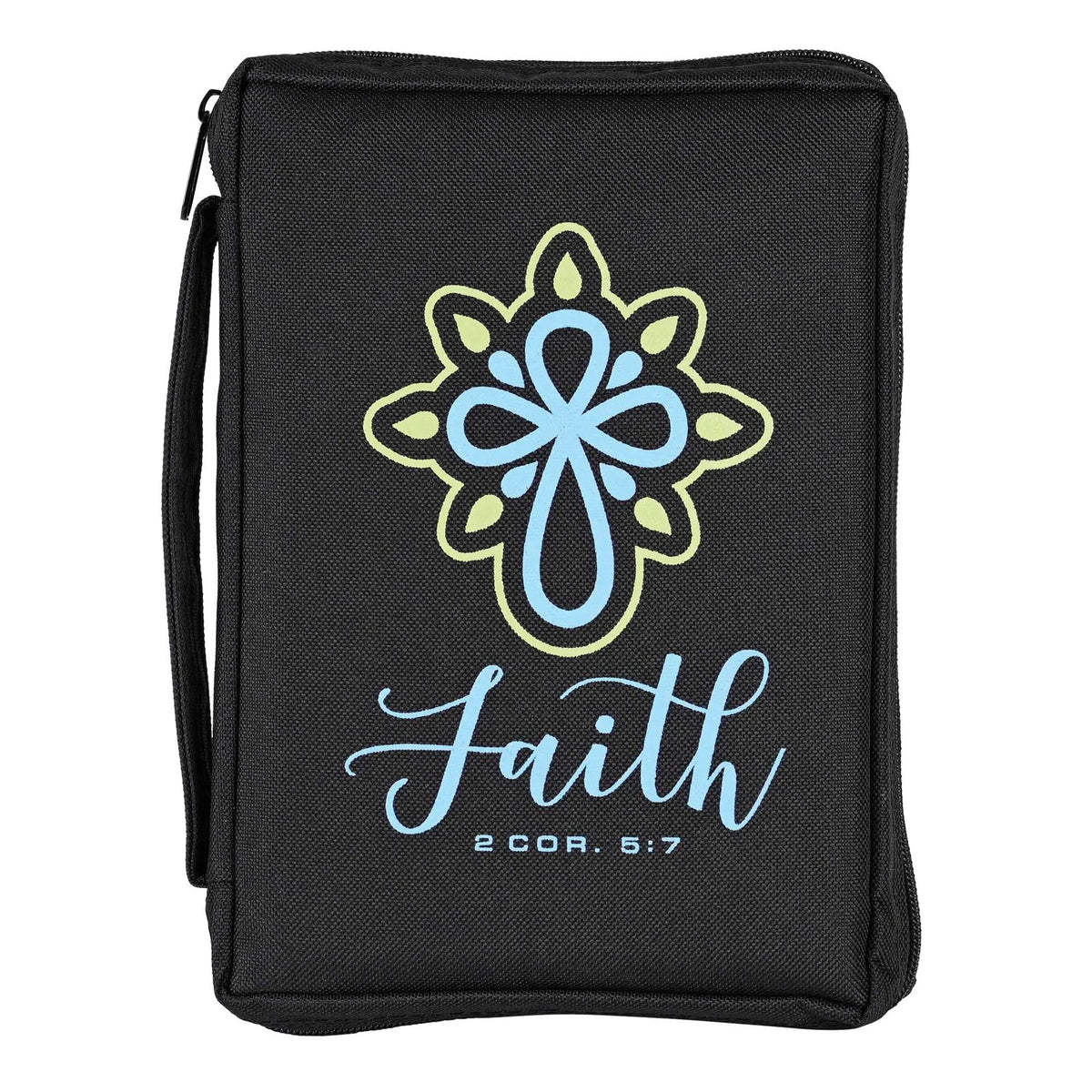 Bible Cover: Walk by Faith — 2 Corinthians 5:7, Medium — supplier product image
