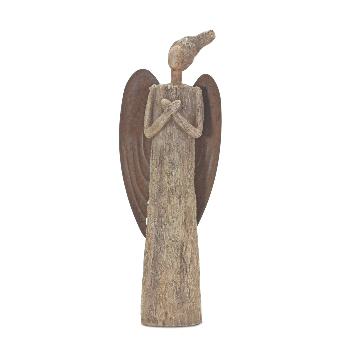 Angel Figurine: Rustic Tree — supplier product image