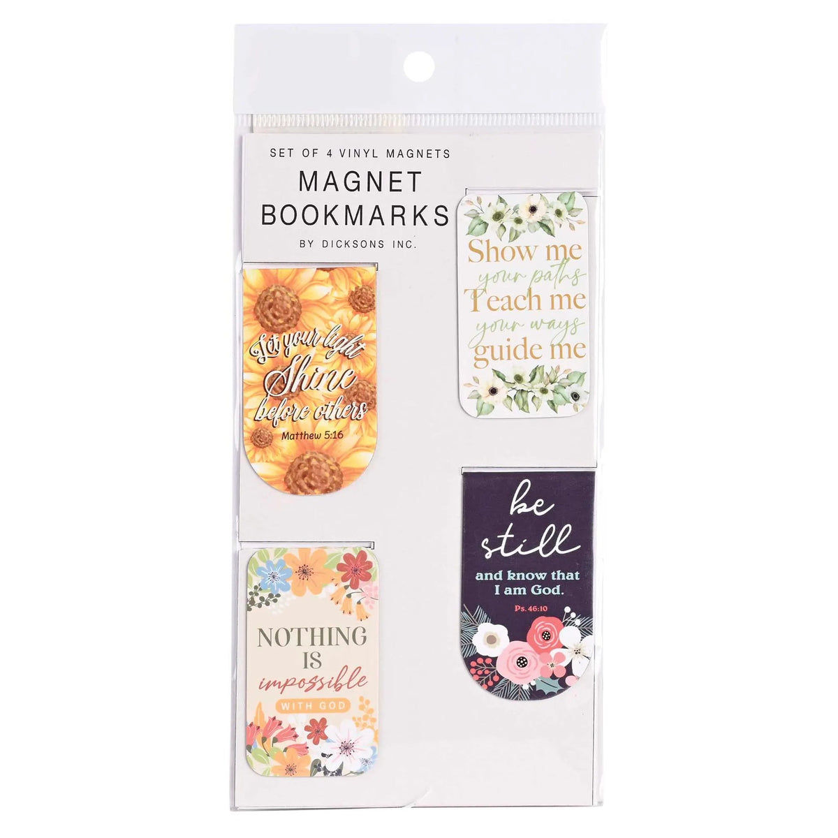 Magnet-Bookmark 4 Pc Inspirational Vinyl — supplier product image