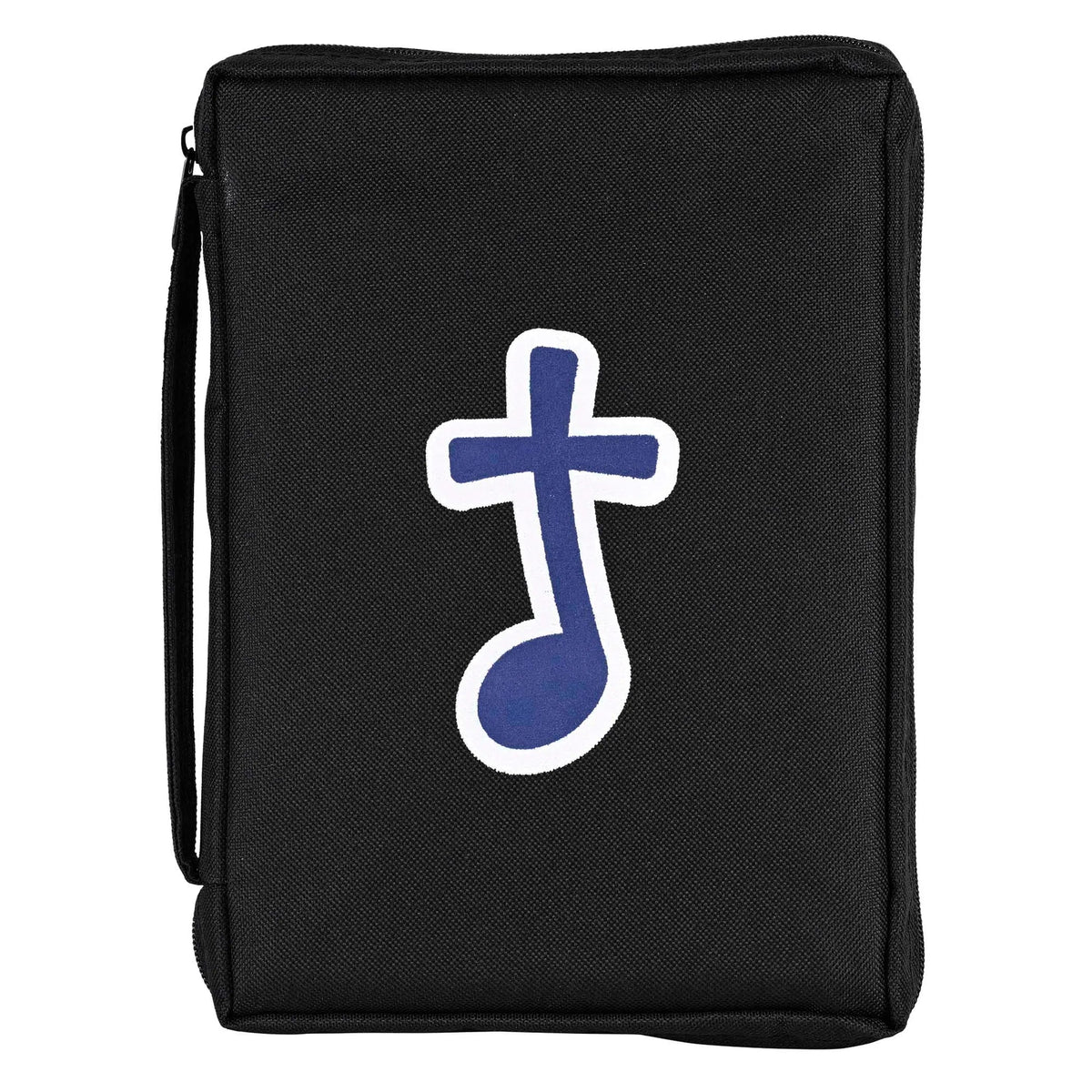 Bible Cover: Blue Music Note — Black, Large — supplier product image
