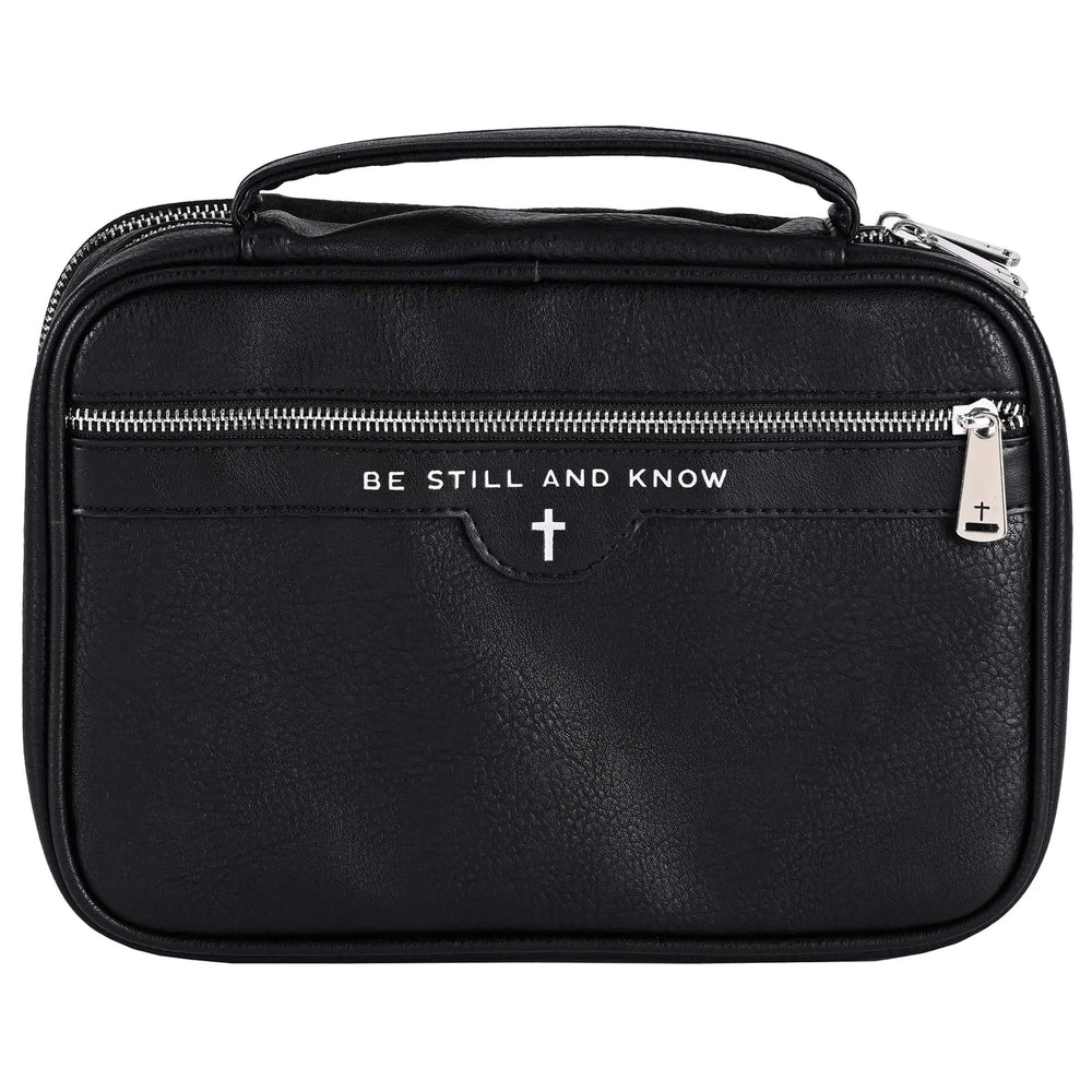 Bible Cover: Be Still — Black, Extra Large — supplier product image
