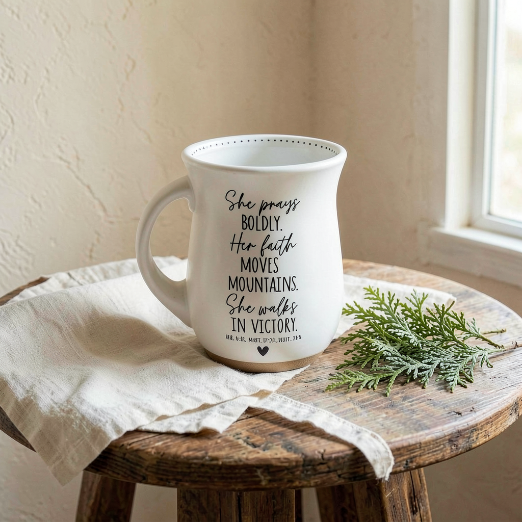 Handwarmer Mug She Prays Boldly — P&C Studio 00b7f53f-b7c9-44ab-a959-85f7b79a8132 — 2/3