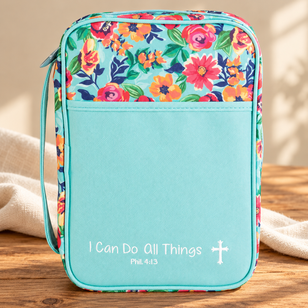 Bible Cover: Floral I Can Do All