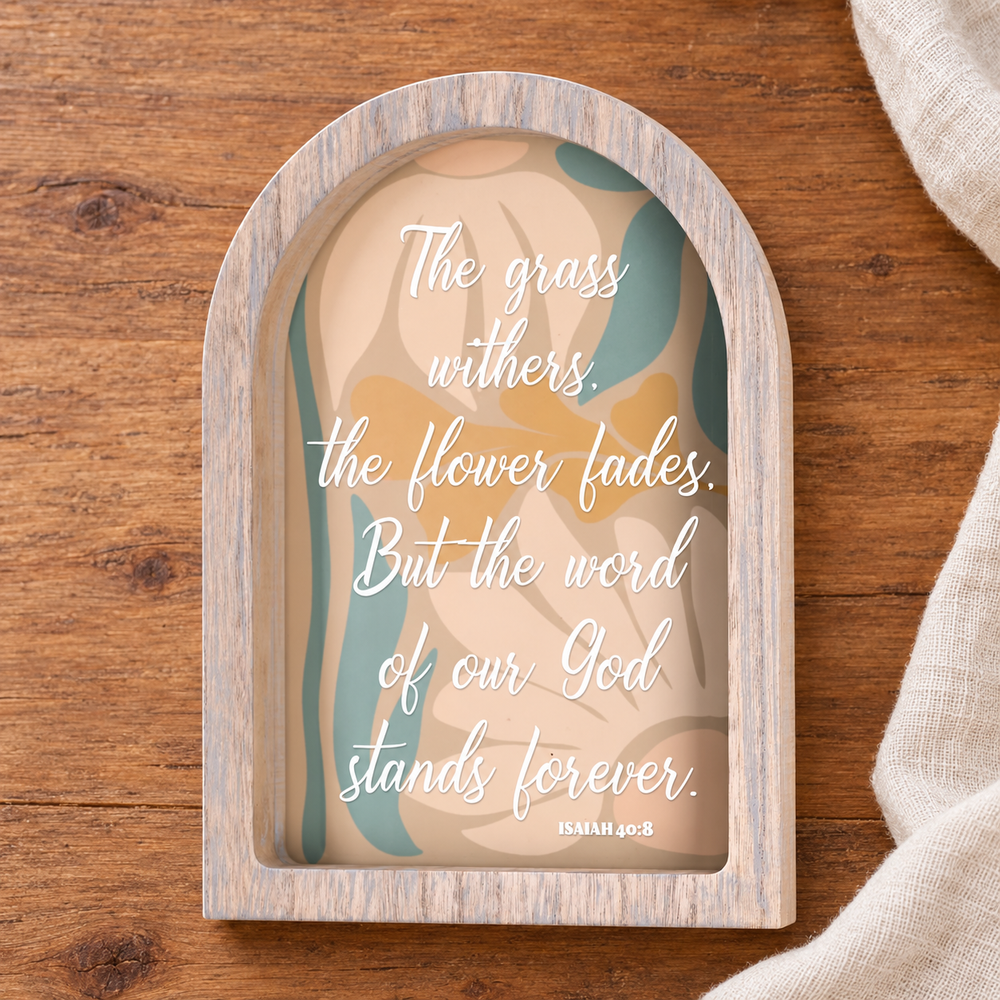 Framed Arch The Grass Withers wall art