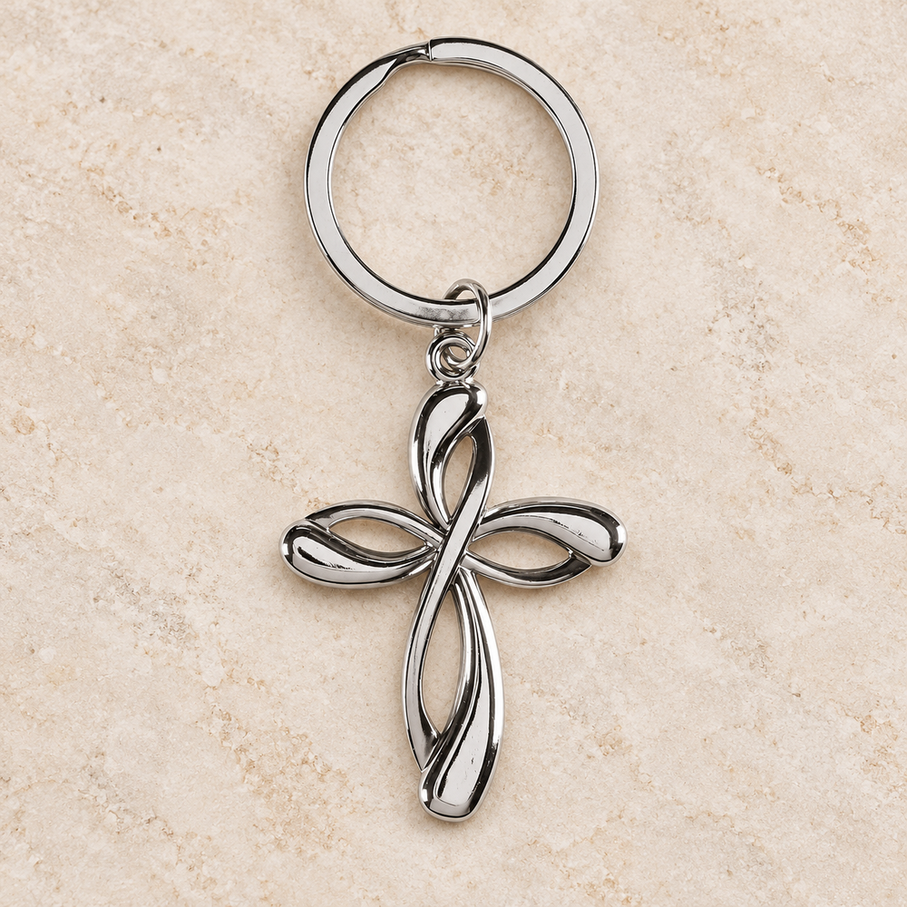 I Said a Prayer cross keyring — Psalm & Cedar