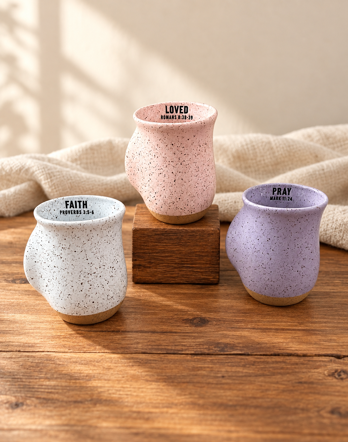 Faith Speckled Stone Handwarmer Mug alternate — Psalm & Cedar