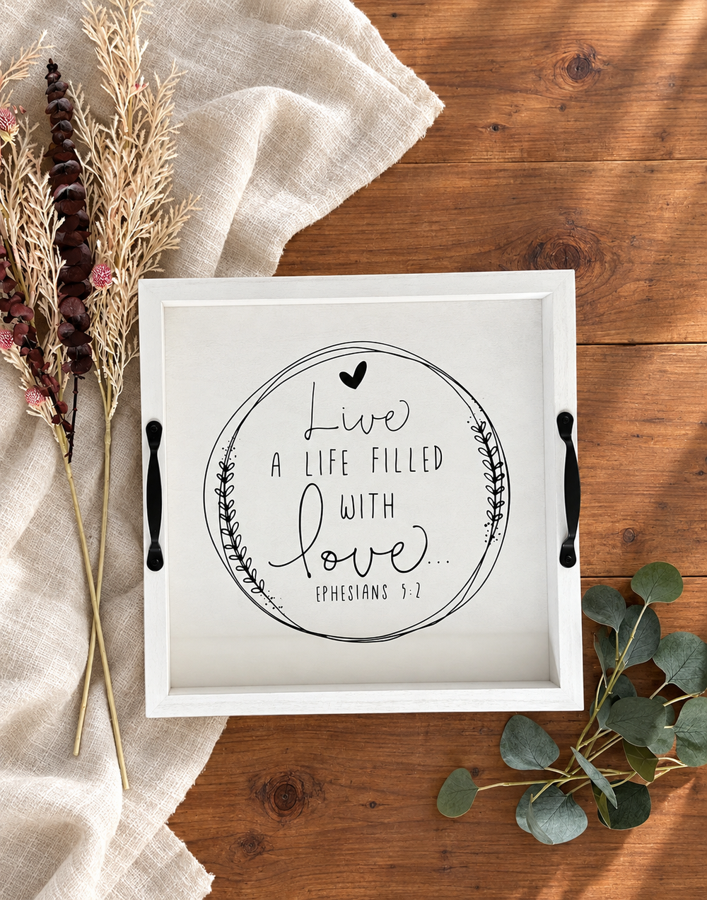 Faith Filled Live A Life Tray alternate — Psalm & Cedar