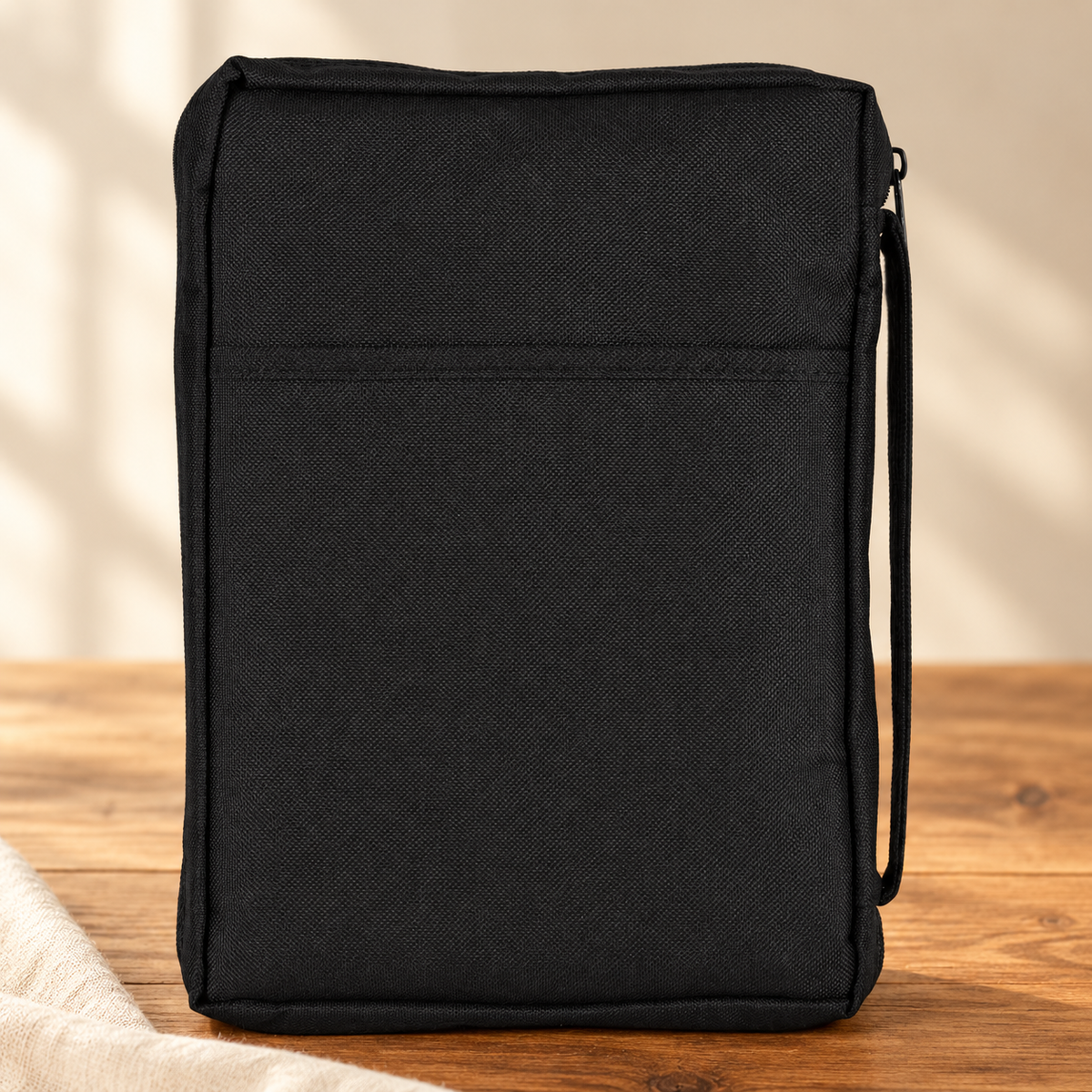 Bible Cover: Pink Cross Black Medium