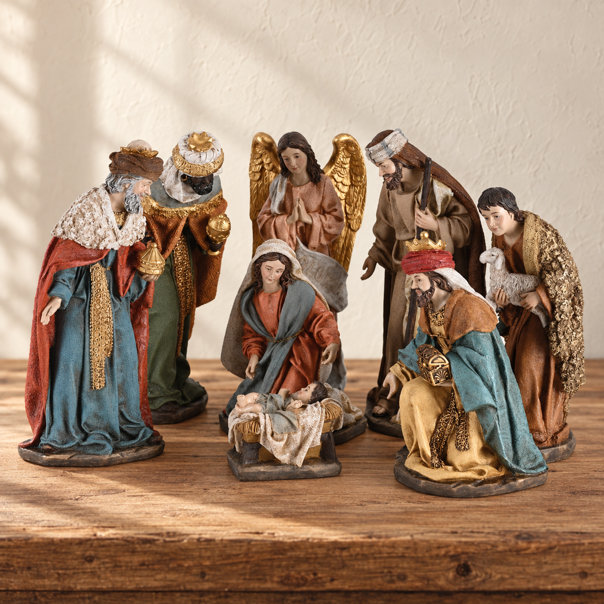 Nativity Set: Full-Color Holy Family — 10-Inch — alternate view