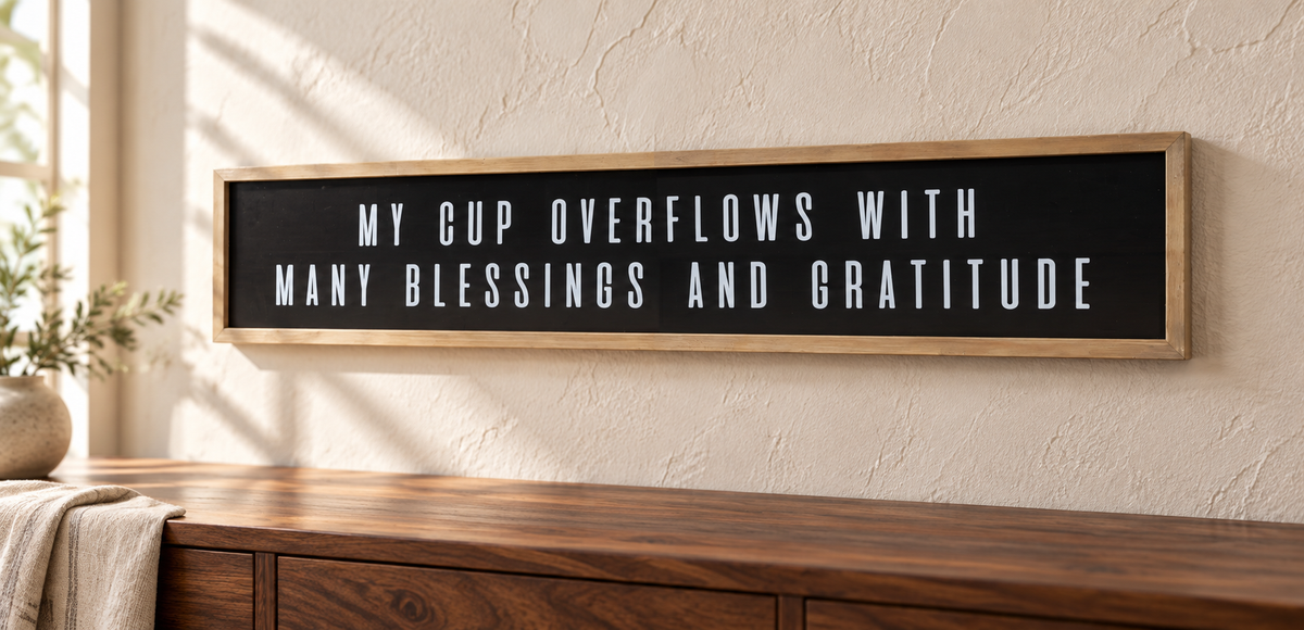 My Cup Overflows Wall Plaque — 47.25-Inch — view 2