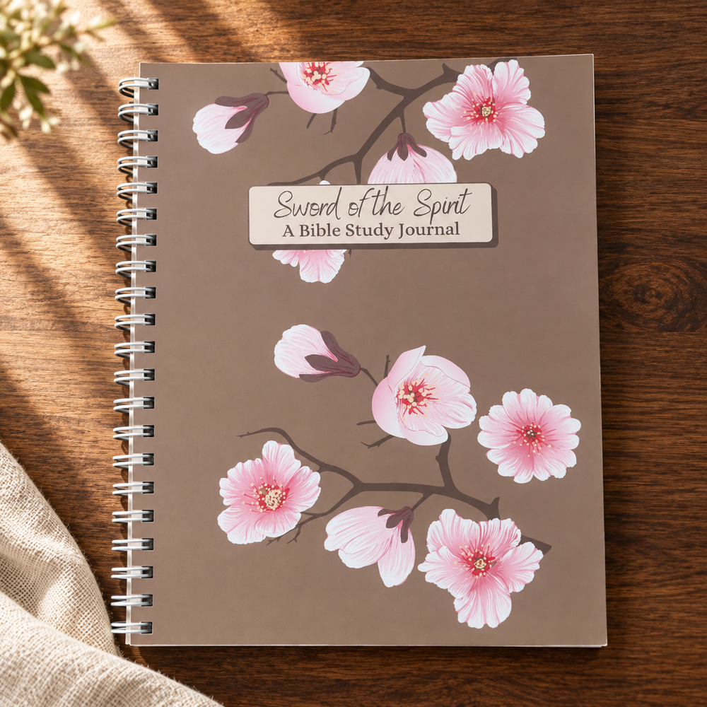 Sword of the Spirit Bible Study Journal — Floral — view 1