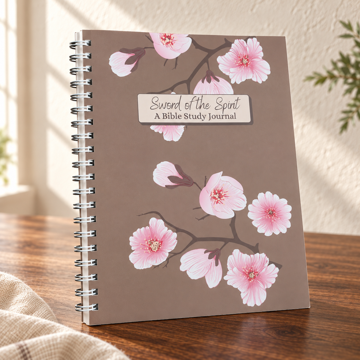 Sword of the Spirit Bible Study Journal — Floral — view 2