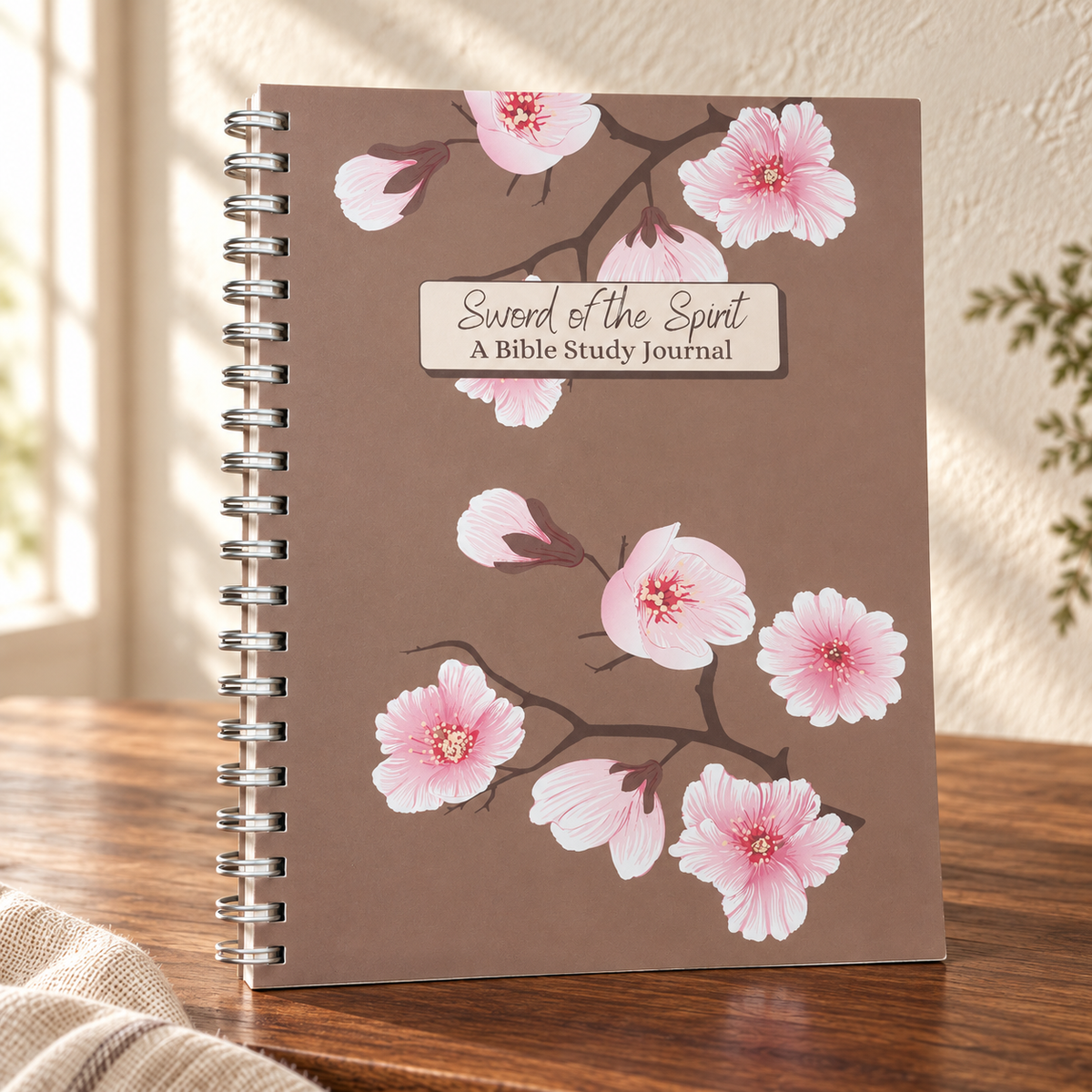Sword of the Spirit Bible Study Journal — Floral — view 3