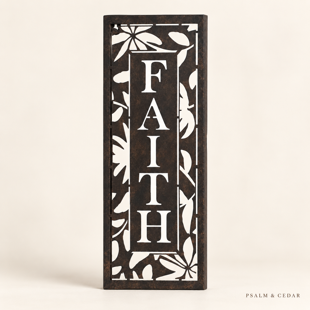 Psalm & Cedar — Faith Hope Love Wall Art Set
