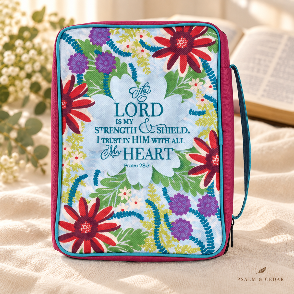Psalm & Cedar — The Lord Is My Strength Bible Cover