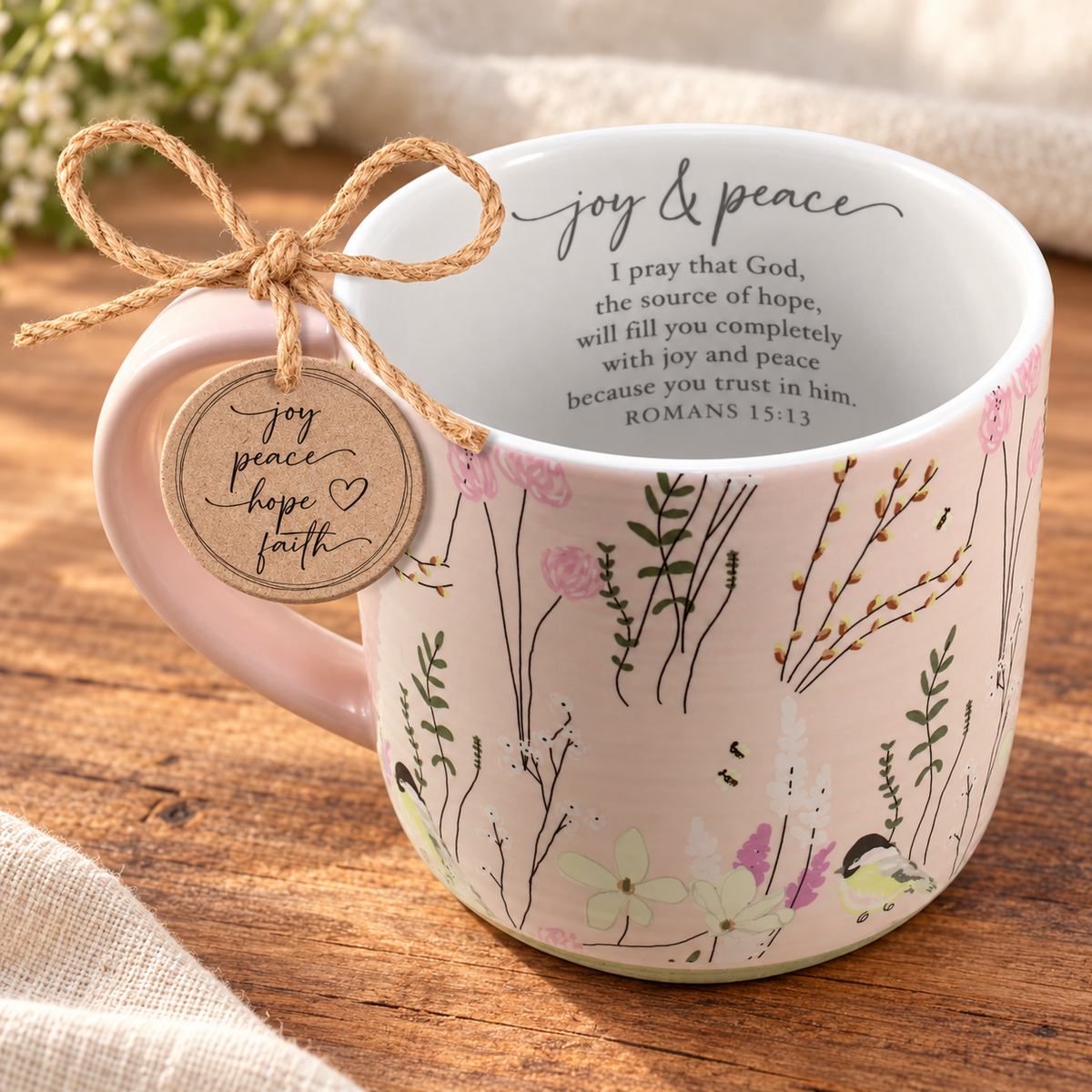 Mug: Spring Garden Joy Peace — alternate view
