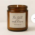 Be Still and Know Candle